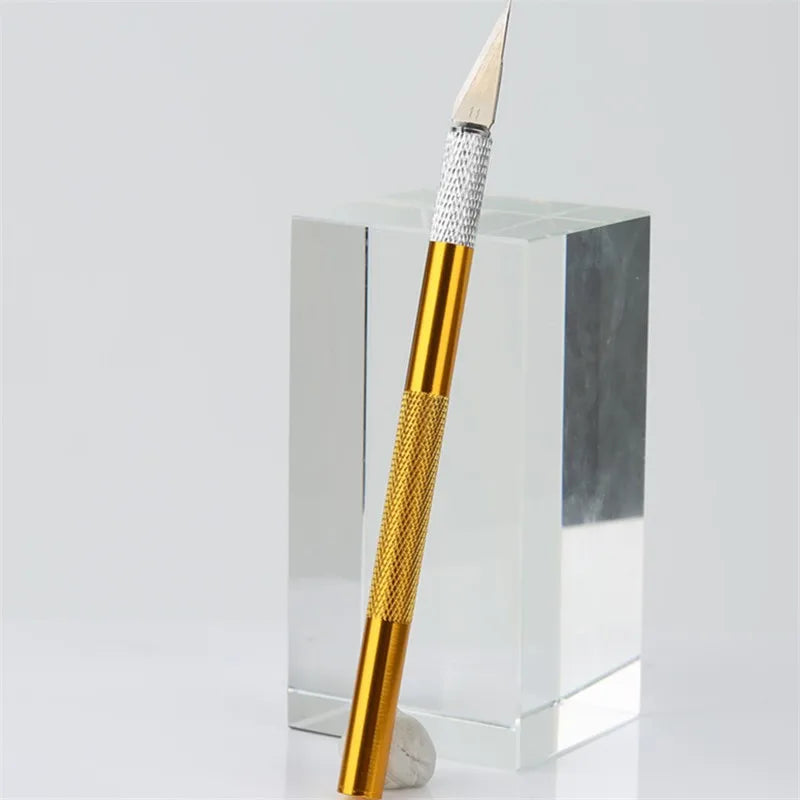 Non-Slip Metal Scalpel Knife Tools Kit Paper Cutter Engravin