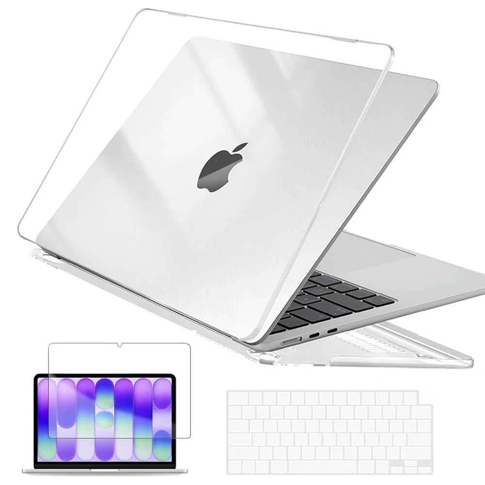 For MacBook Neo Case 2026 Model A3404 with A18 Pro Chip Scratch Resistant Protective Hard Shell Case&Keyboard Cover&Screen Film