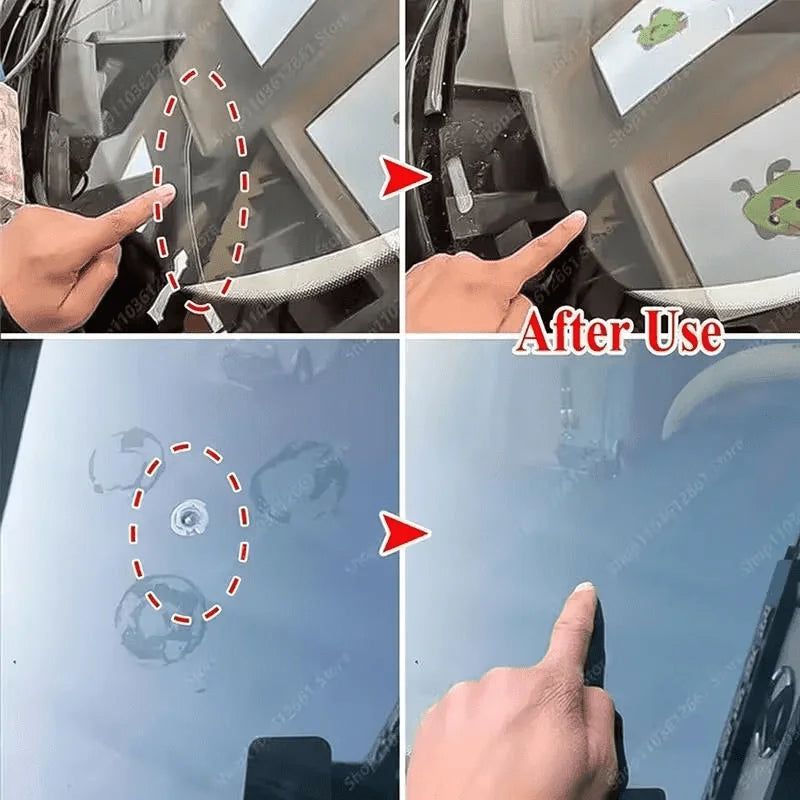 1/4 Piece Car Windshield Crack Repair Tool DIY Window Phone 