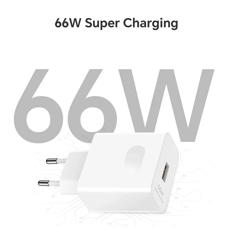 6A 66W Super Fast EU Wall Charger For Huawei Mate 40 50 60 P