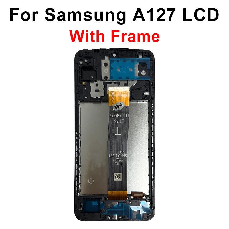 OLED For Samsung A12 Nacho LCD Display Touch Screen Digitizer Assembly For Samsung A127 A127F A127M A127U LCD With Frame