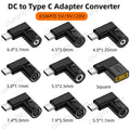 DC to Type C PD Power Jack Connector Universal Laptop Charge