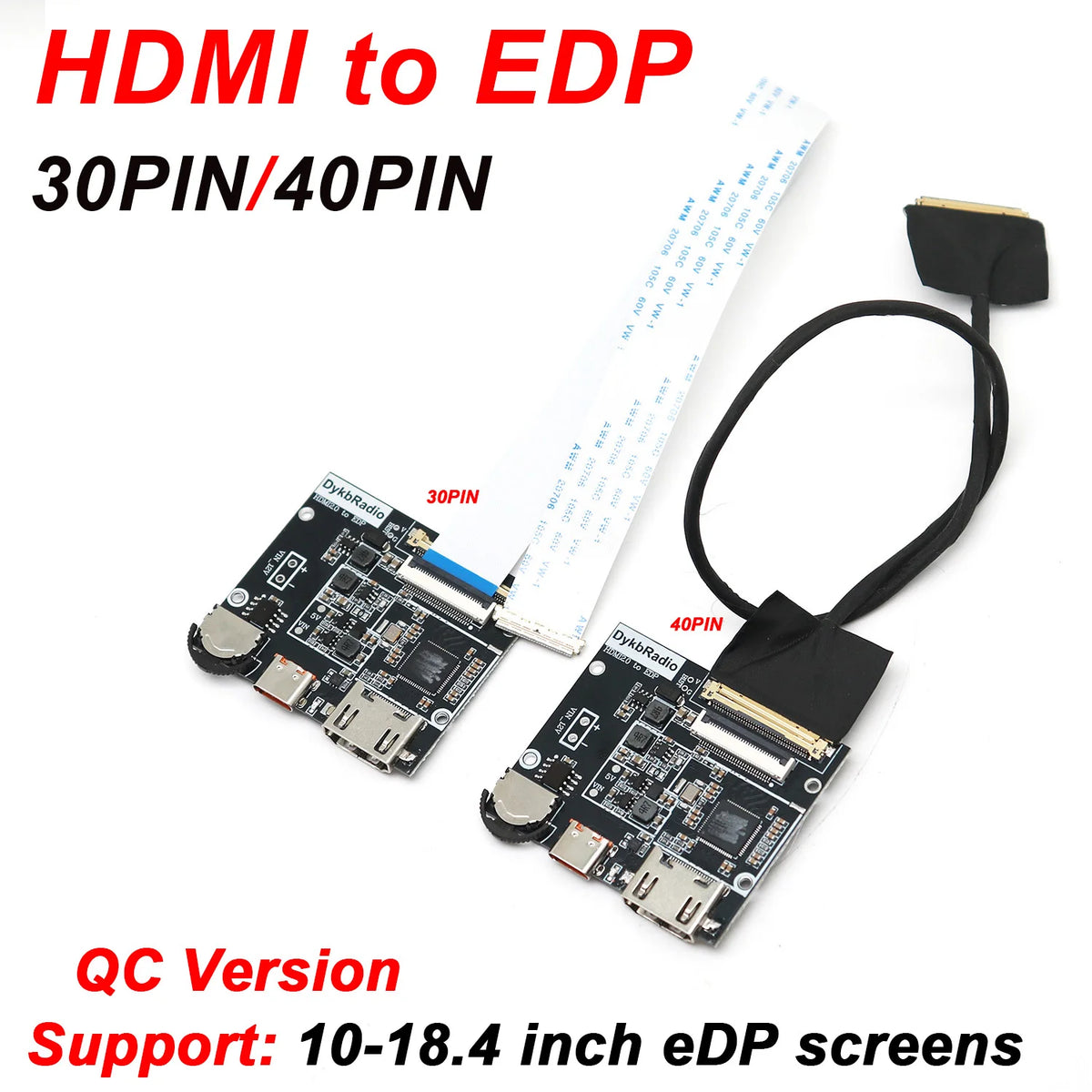 2K/4K HDMI to EDP LCD Driver Board 30PIN / 40PIN Display Scr