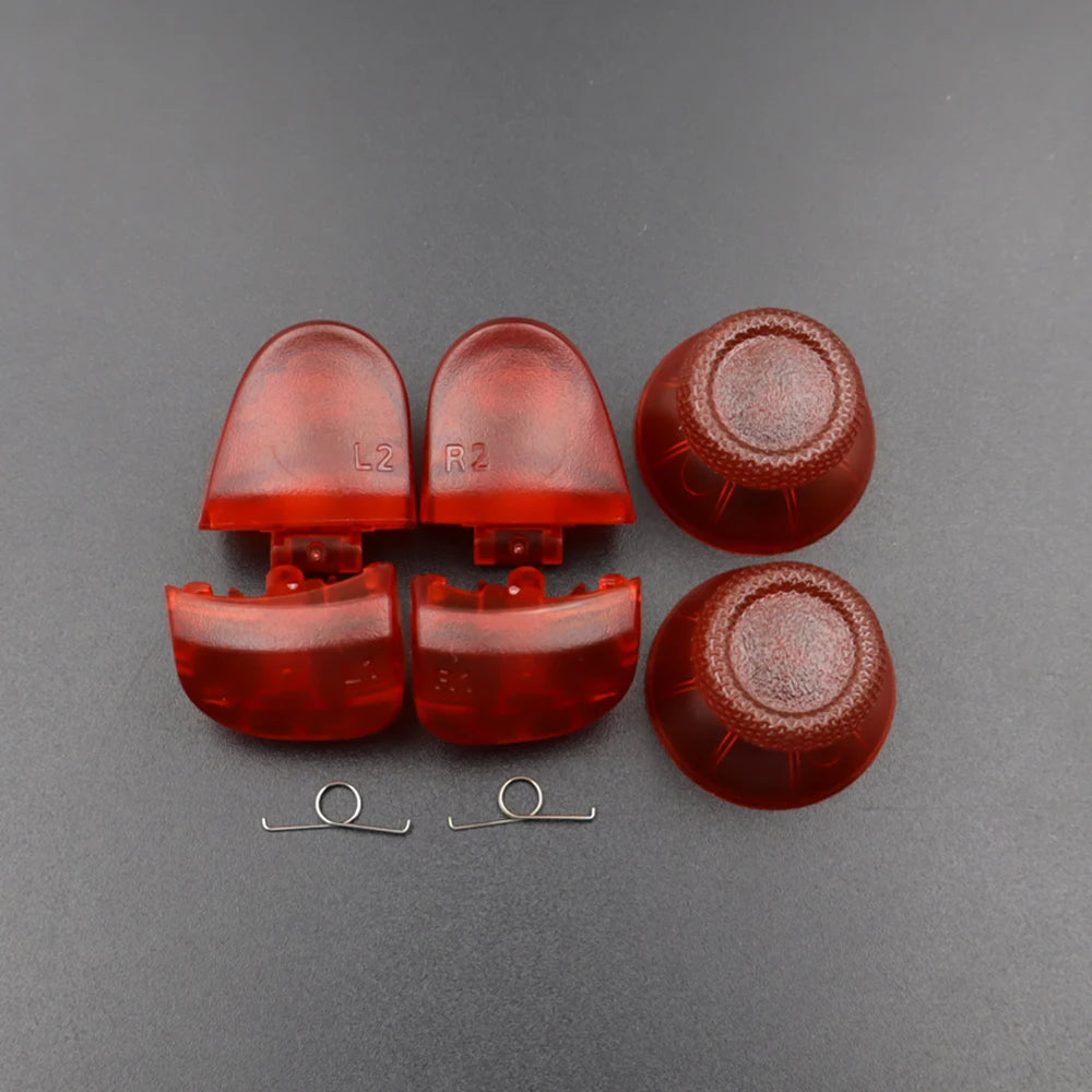 1Set BDM-030 Joystick Thumb Caps & R1 L1 R2 L2 Game Trigger Buttons with Spring for PS5 V3.0 Controller Replace Part