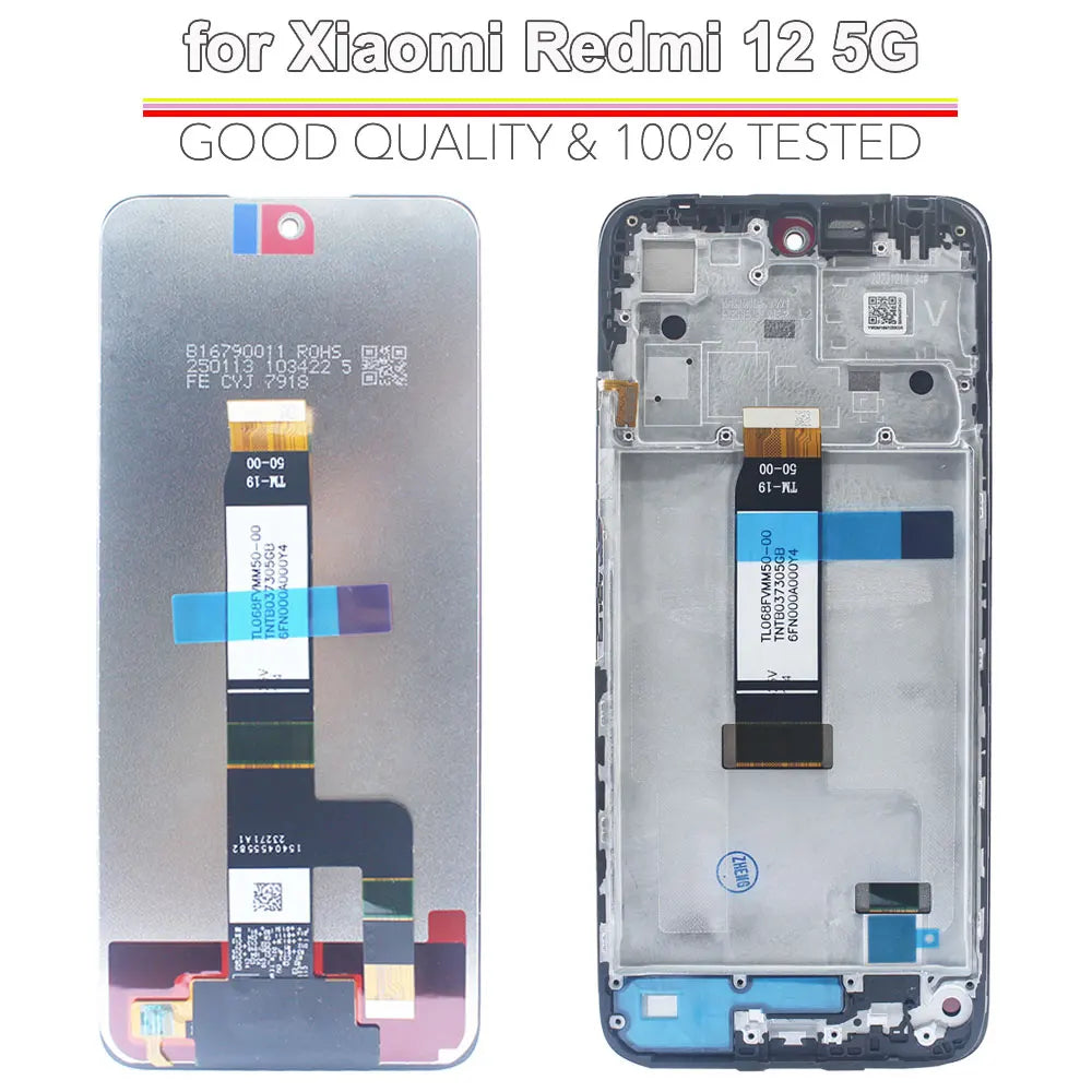 100% Tested LCD for Redmi 12 5G LCD Display Touch Screen Dig
