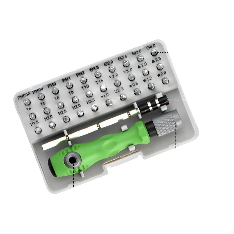 32 in 1 Mini Precision Screwdriver Set with Magnetic Bits Re