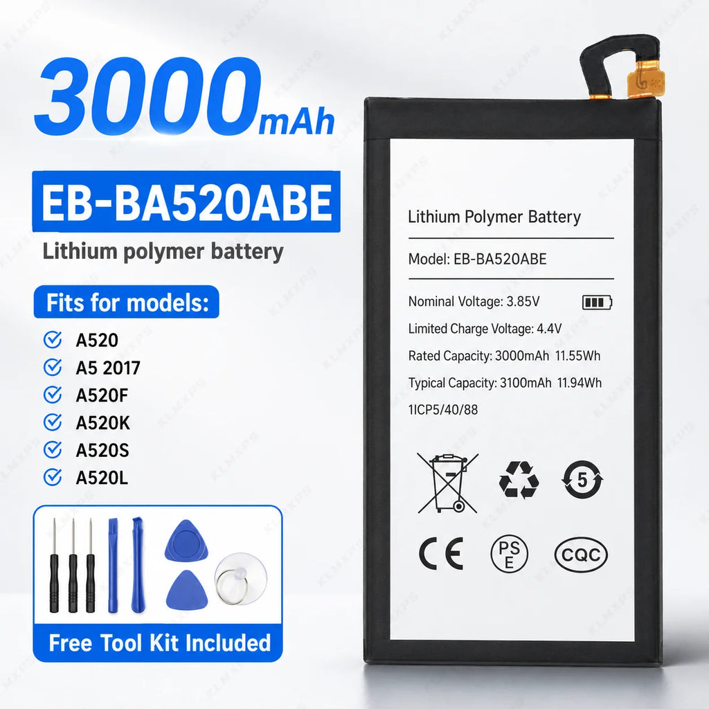New Phone Battery for Samsung Galaxy A Series A25 A53 A33 5G A51 A32 A31 A90 A80 A40 A20e A10e EB-B Series Replacement Cell