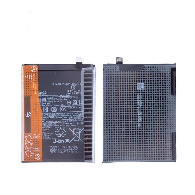 100% Orginal BM4Y 4520mAh Battery For Xiaomi Poco F3 /Redmi 