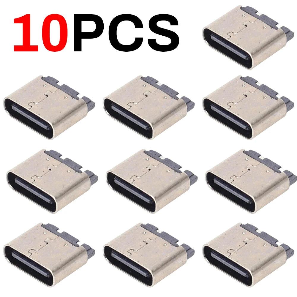 10/5Pcs Type-C 2P Welding USB-C Phone Charging Socket Easy Test Female Socket DIY Quick Charging USB-C Connector Accessories