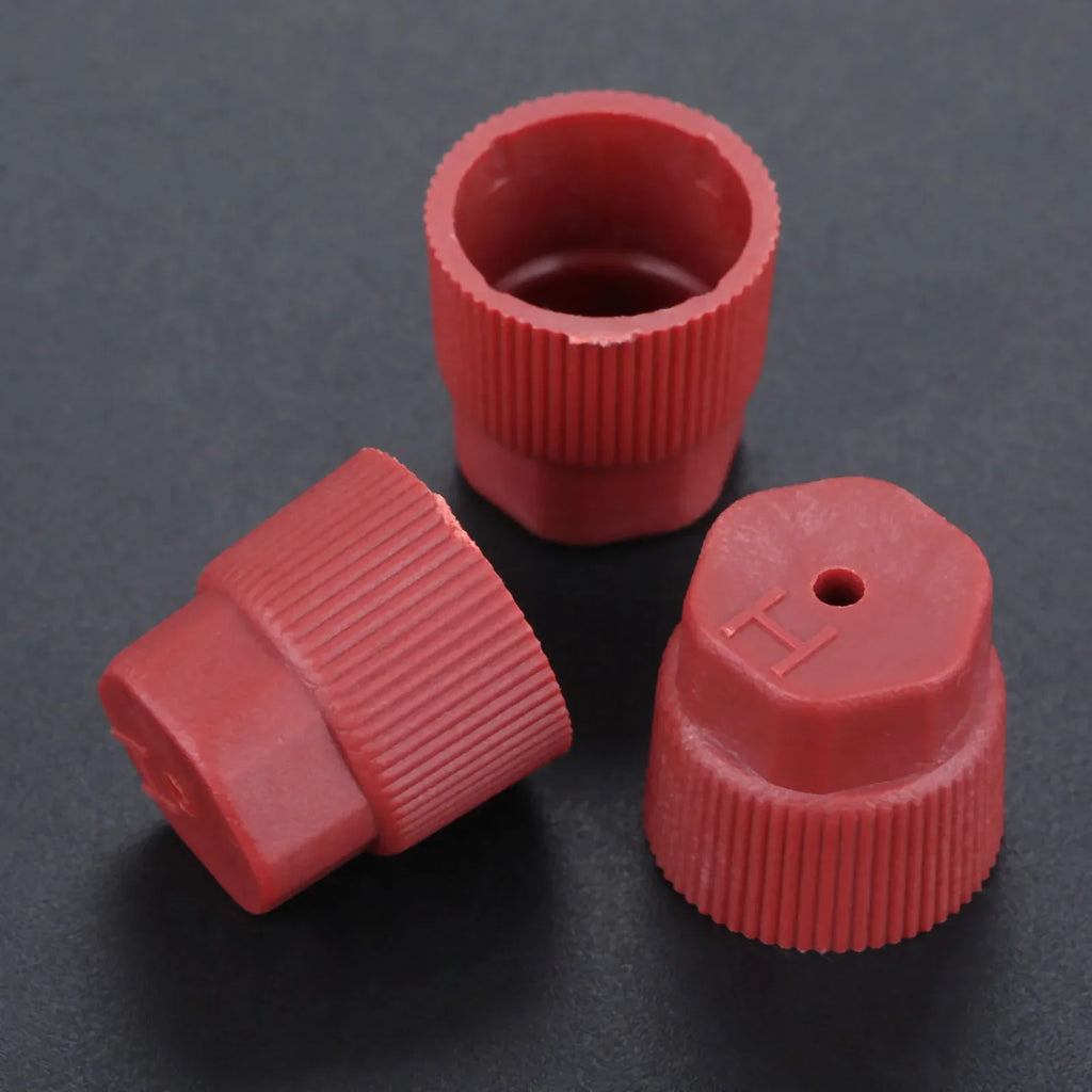10Pcs Car A/C System Charging Port Service Cap R134a High Lo
