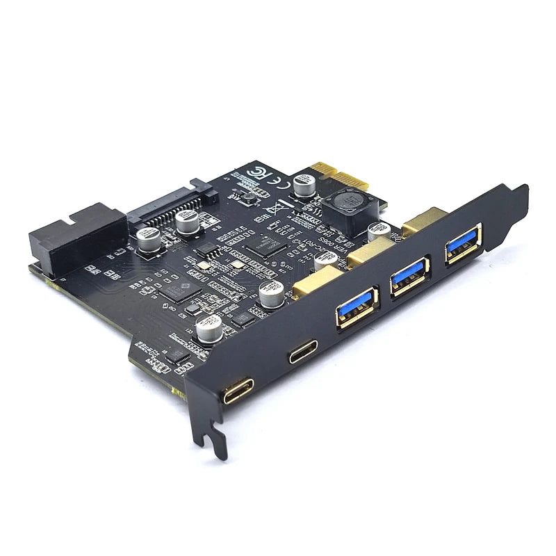 Type C USB 3.2 Gen1 PCIE Card Hub USB 3.0 PCI Express Board 