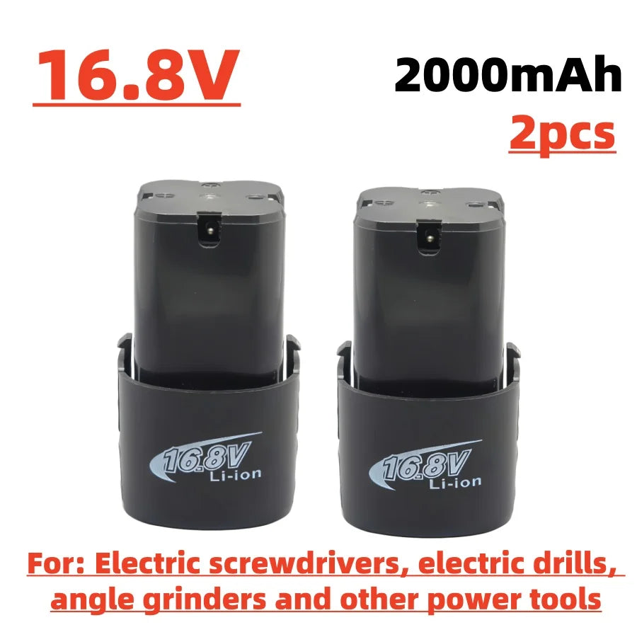 16.8V 2000mAh/3000mAh/4000mAh Li-Ion Battery Replacement for Electric Screwdriver Multi-Purpose Drill 18650 Lithium Battery