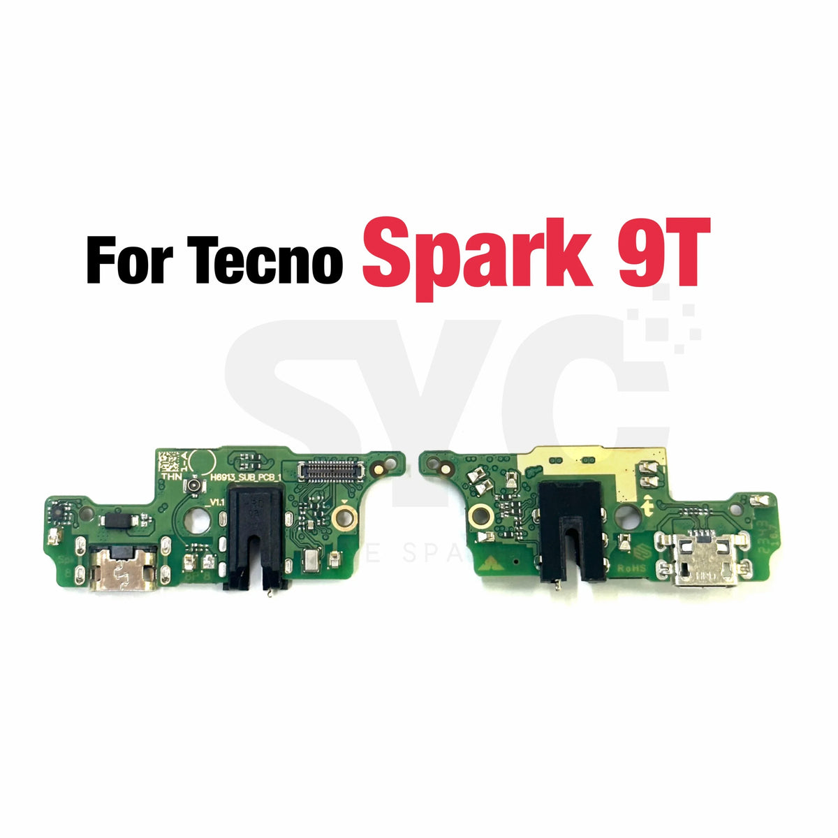 OEM For Tecno Spark 7 6 Air Go USB Charging Dock Board Port Connector Flex Cable For Spark 8 8C 8P 9 9T 10C KE5 KG5K Replacement