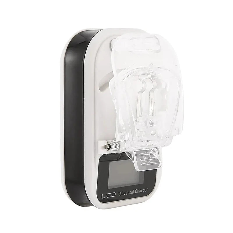 Universal Battery Charger Travel USB Wall Charging LCD Displ