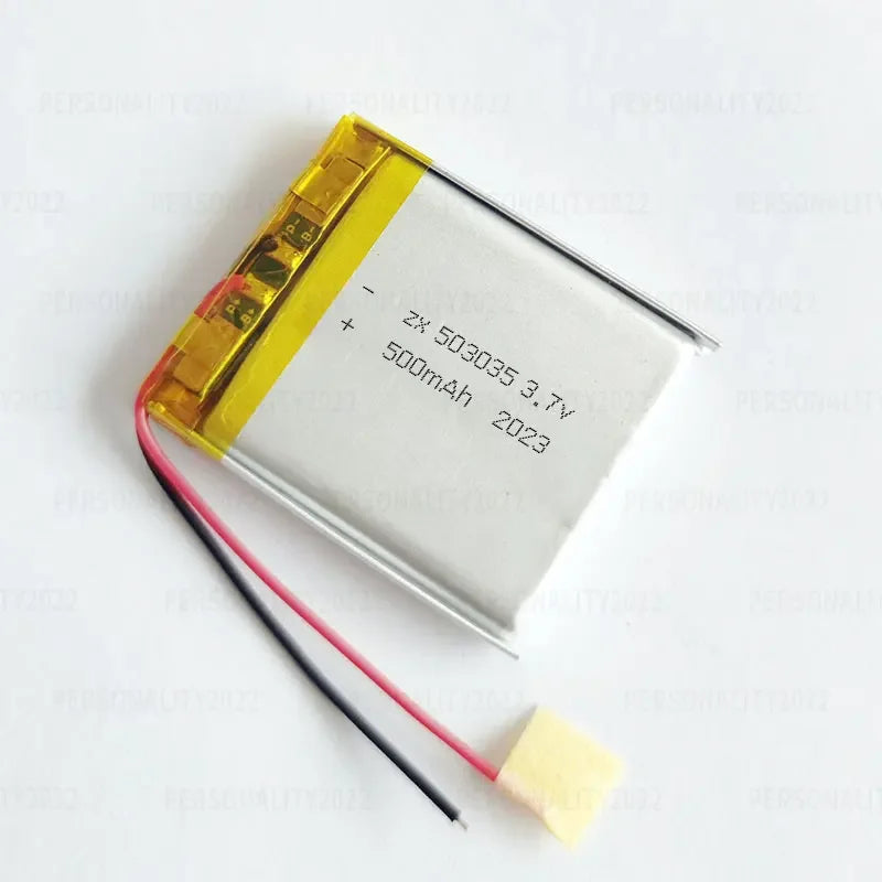 3.7V 500mAh 503035 Lipo Lithium Polymer Battery Replacement 
