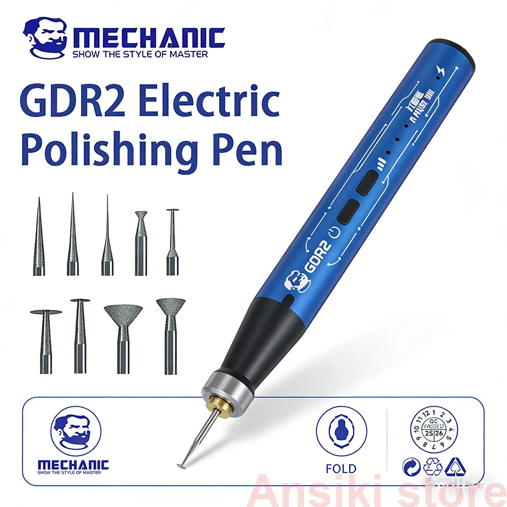 GDR2 Portable Electric Polishing Pen 9pcs Diamond Grinding H
