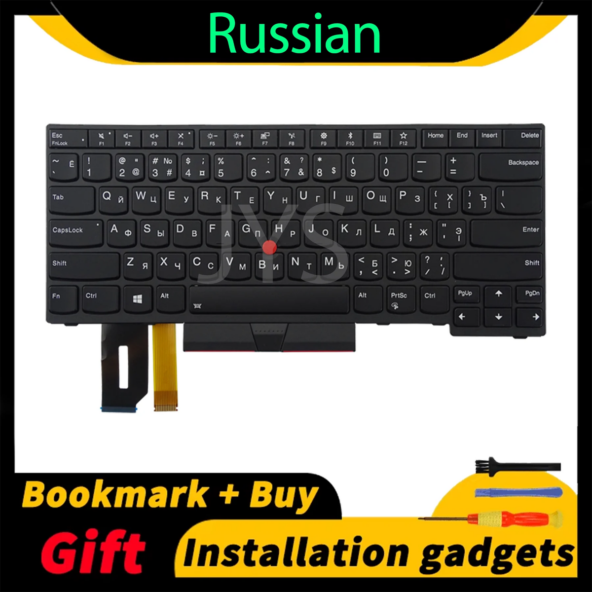 Laptop Replacement Keyboard for Lenovo ThinkPad E480 E490 L380 R480 T480S L490 T490 With Backlight US/UK/Spanish/French Layout