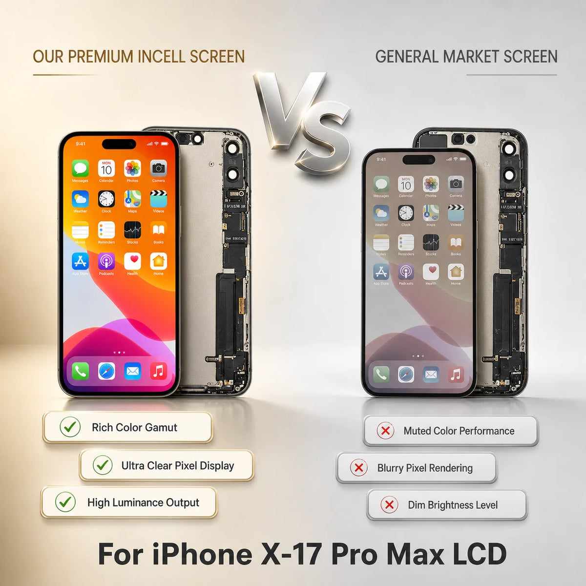 Incell For iPhone X XR XS XS Screen 11 12 13 Mini LCD For iP