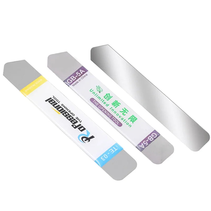 1-6Pcs Stainless Steel Blade Soft Thin Pry Spudger Cell Phone Tablet Screen Battery Opening Tools for Samsung iPhone iPad Opener
