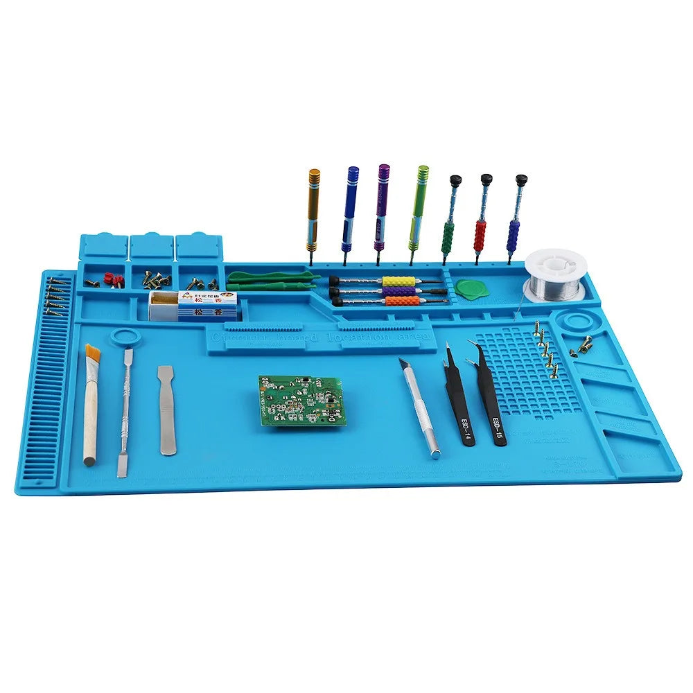Soldering Station Mat Silicone Work Mat Heat Resistant 932 F