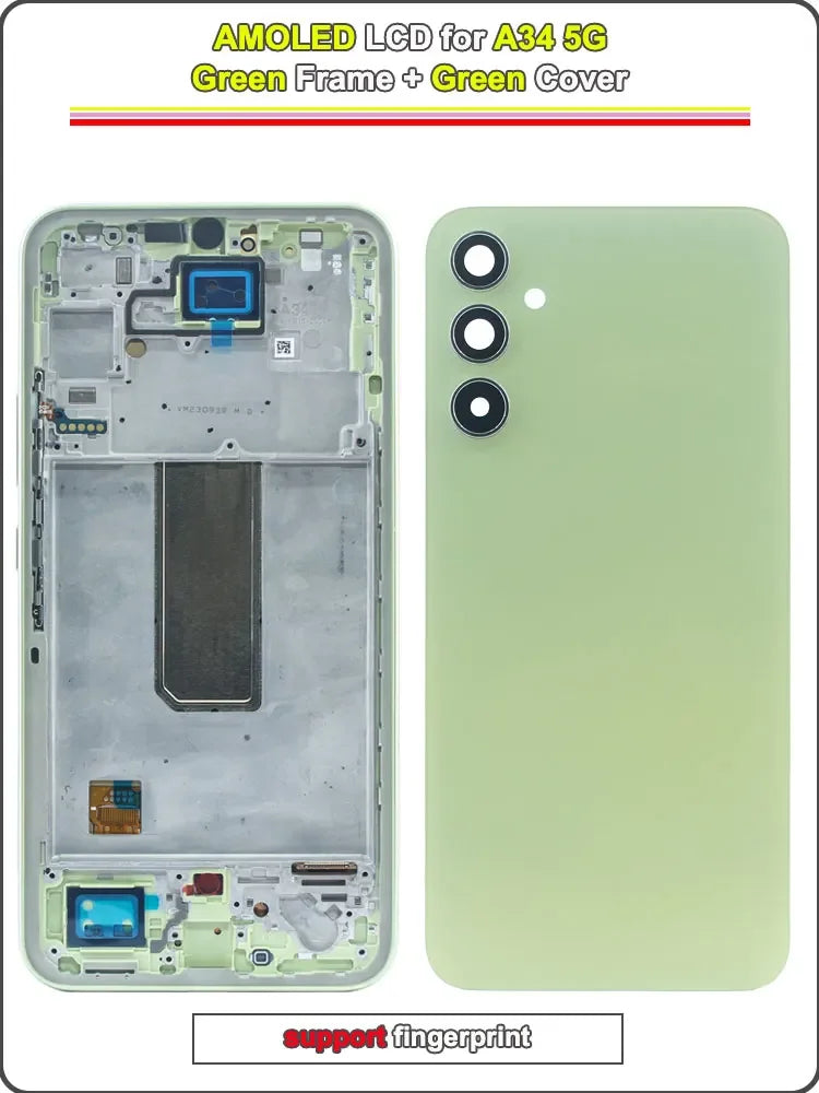 New Replacement for Samsung Galaxy A34 5G LCD Display Suitable for A34 5G A346E A346B A346M Mobile Phone LCD Screen Touch Screen