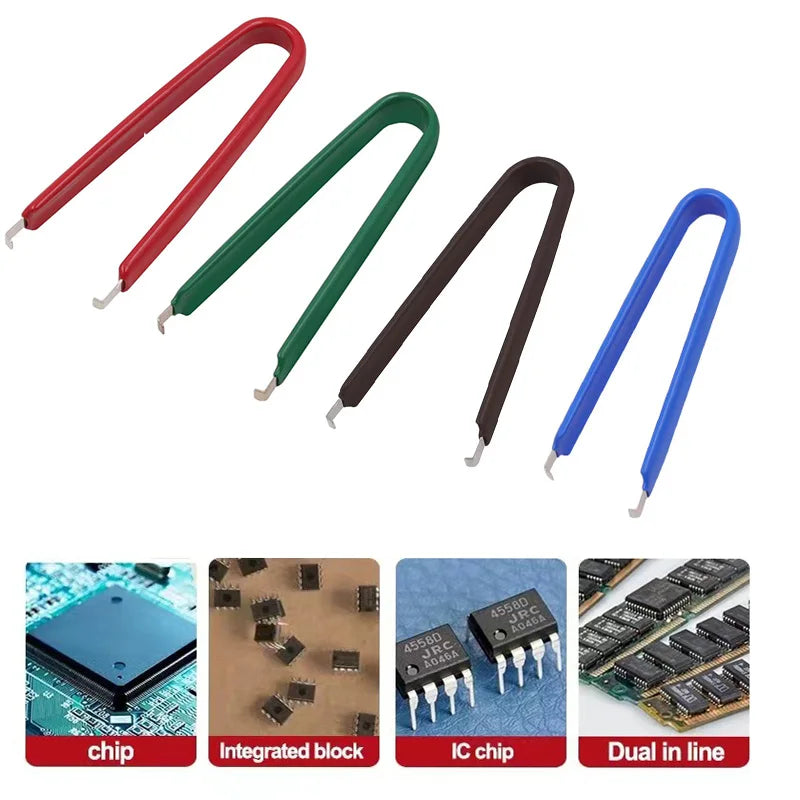 1PCS IC Extractor U Type Tweezers Mobile Phone Repair Tool C