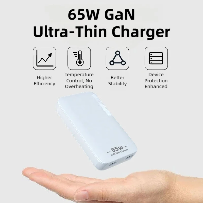 TINSOL 65W Ultra-thin Gallium Nitride Charger USA/EU/Korea/U