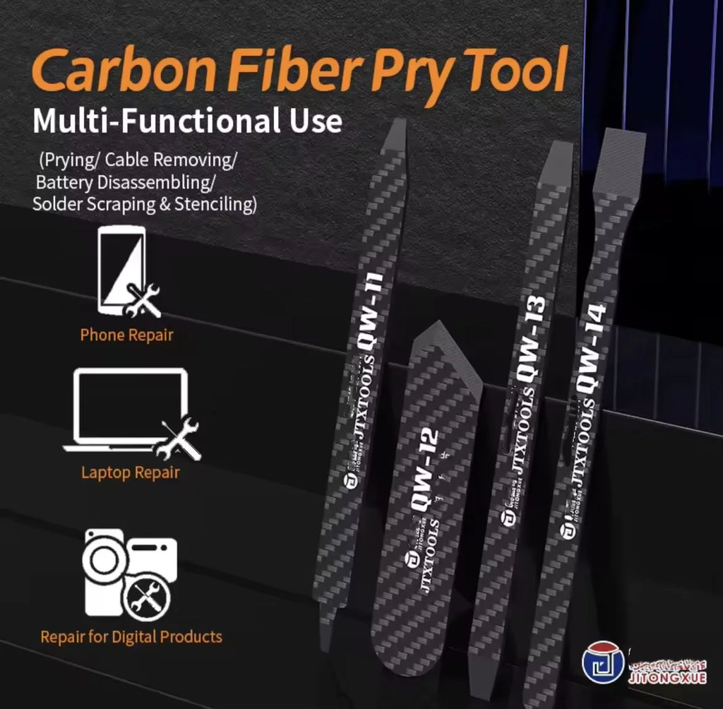 JTX QW11-14 Carbon Fiber Pry Tool for Phone Repair High Temp
