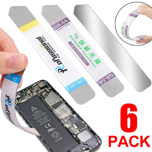 1-6Pcs Stainless Steel Blade Soft Thin Pry Spudger Cell Phon