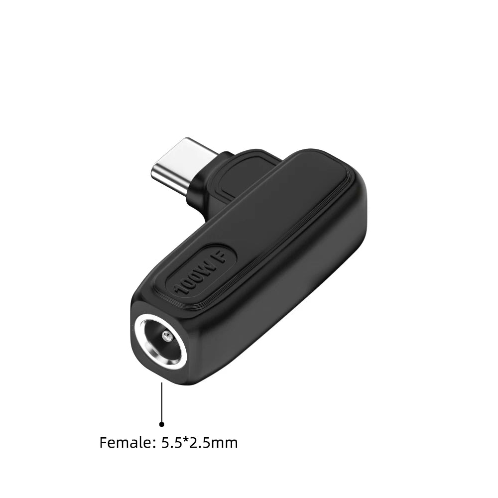 65W 100W DC Universal Laptop Charger to USB C Type C PD Trigger Power Adapter Connector Converter for MacBook Xiaomi Samsung