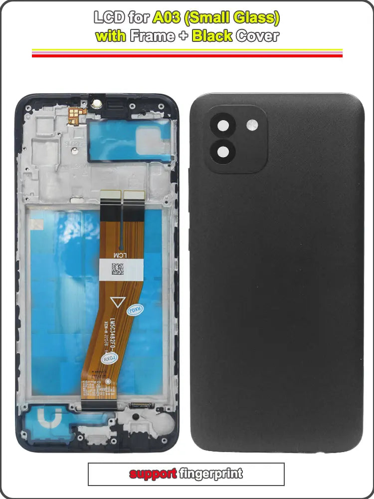 6.5 LCD for Samsung Galaxy A03 Display Touch Screen Phone Repair Digitizer Assembly with Frame for A035F A035G A035M