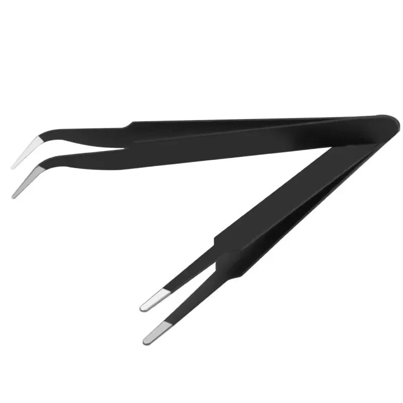 6pcs anti-static stainless steel tweezers set repair repair 