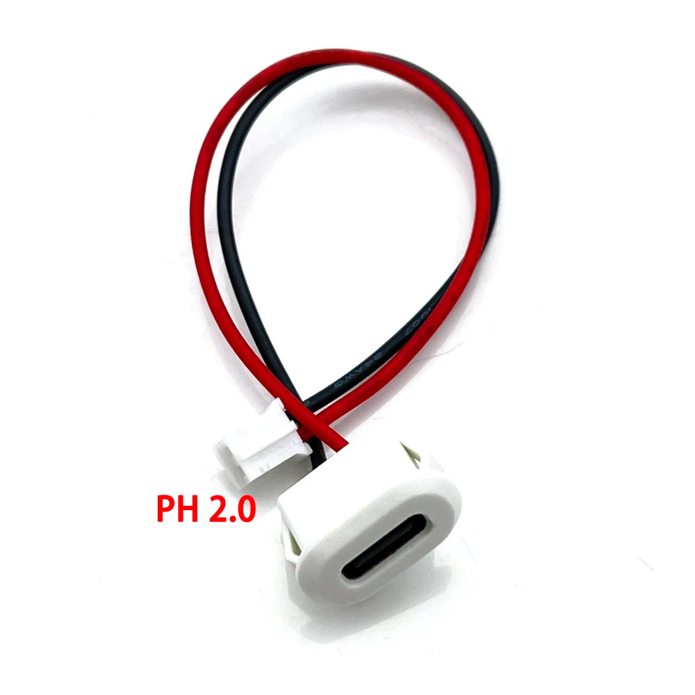 1pcs 6pin USB Type C Connector Type-C With Card Buckle Female 5A High Current Fast Charging Jack Port USB-C Charger Plug Socket