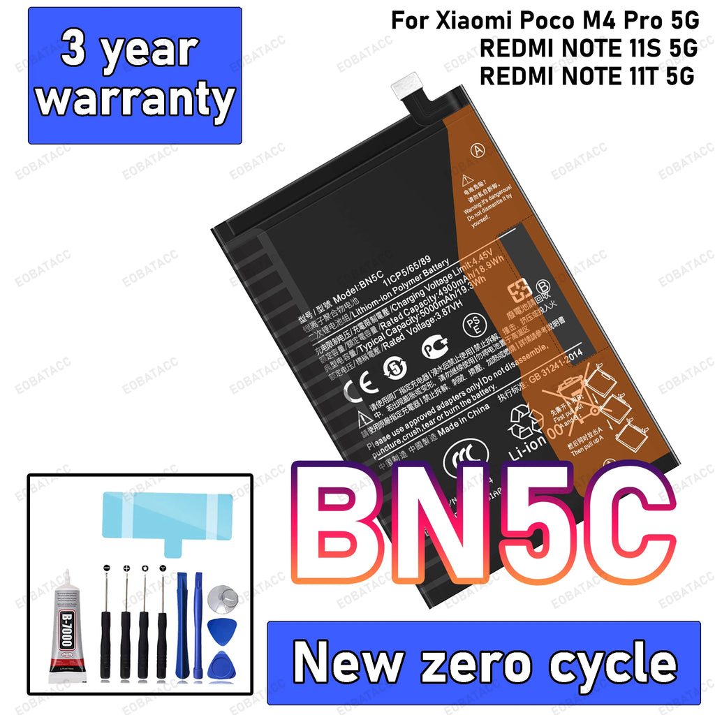 100% New High Quality BN5C 5000mah Battery For Xiaomi Poco M