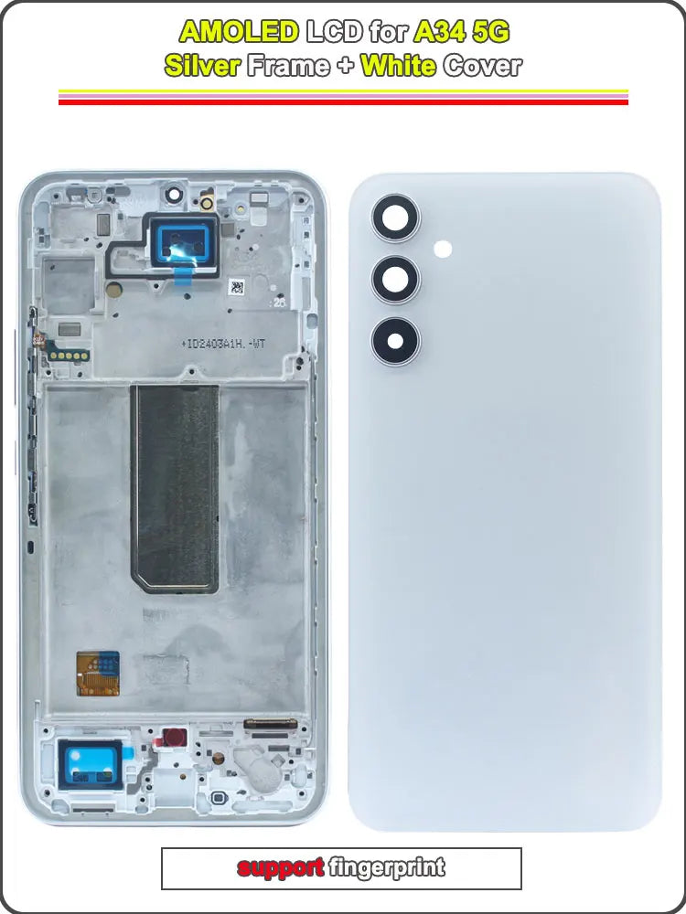 New Replacement for Samsung Galaxy A34 5G LCD Display Suitable for A34 5G A346E A346B A346M Mobile Phone LCD Screen Touch Screen