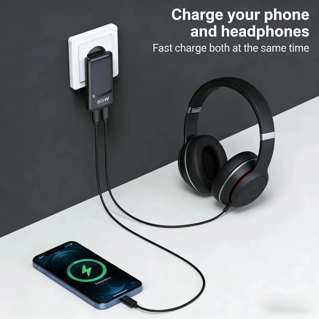 New 65W GaN Ultra-Slim Foldable Wall Charger Supports USB-C 
