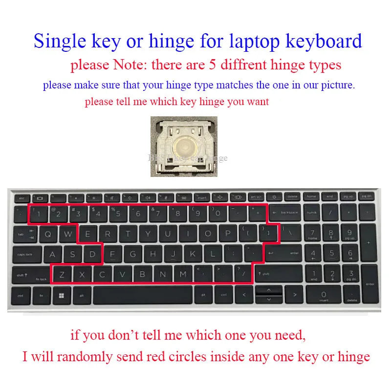 Key cap hinges Scissor Butterfly Clip For HP ProBook 455 455