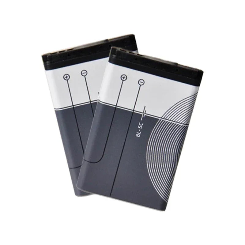 New BL-5C 1020mAh Mobile Phone Battery For Nokia BL-5C 1100 6230 6600 1108 1112 1200 n70 n91 N-Gage Replacement Battery Charger