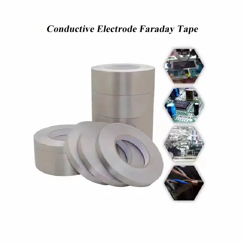 Conductive Electrode Faraday Tape Cloth Fabric Sliver LCD Ca