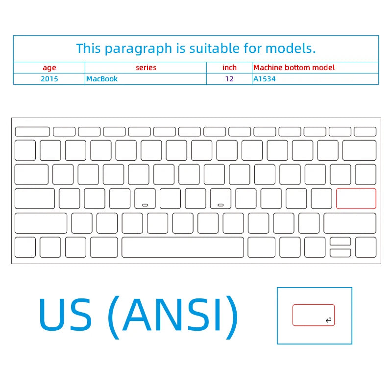 Transparent Matte Keyboard Stickers for MacBook Us Qwerty Blank Keycap Labels Decal Protector Replacement Keyboard Key Stickers