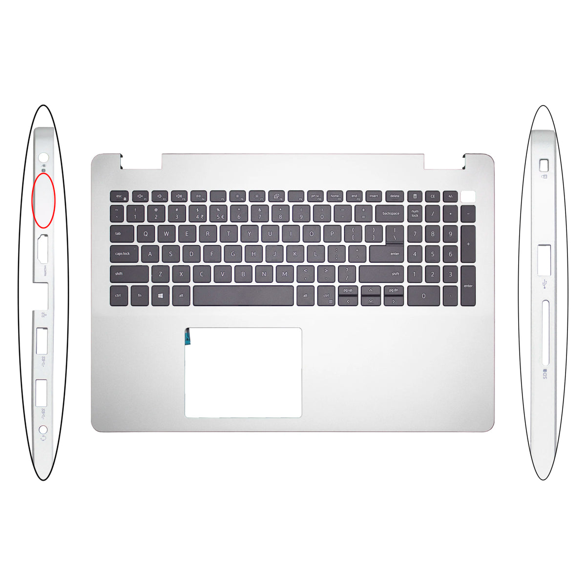 Original New For DELL Inspiron 15 3500 3501 3505 Laptop Palm