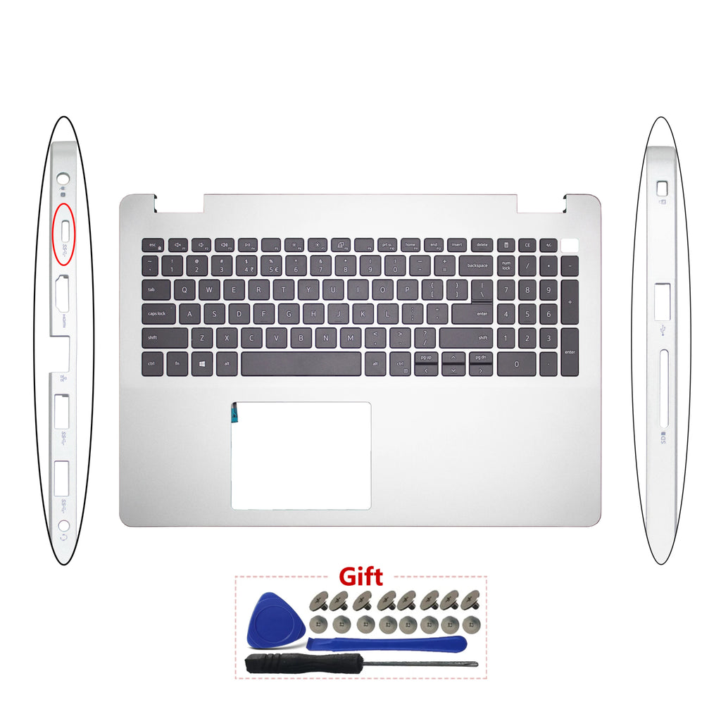 Original New For DELL Inspiron 15 3500 3501 3505 Laptop Palmrest Case Top Keyboard Cover Bottom Case 0KGHJK 0VJ342 01FPW2 0JHW9R