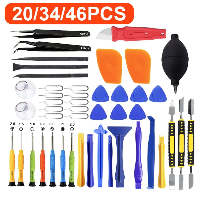 20/34/46PCS Multi-functional Repair and Disassembly Tool Kit