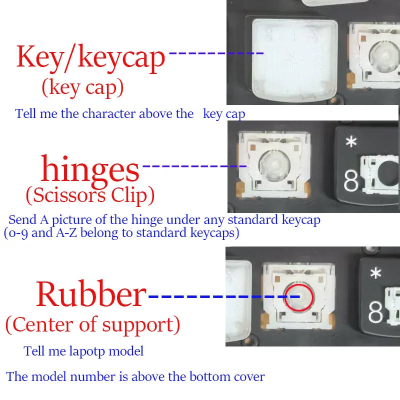 Single Key hinges bracket clip For Lenovo LOQ 15IAX9 15IRX9 
