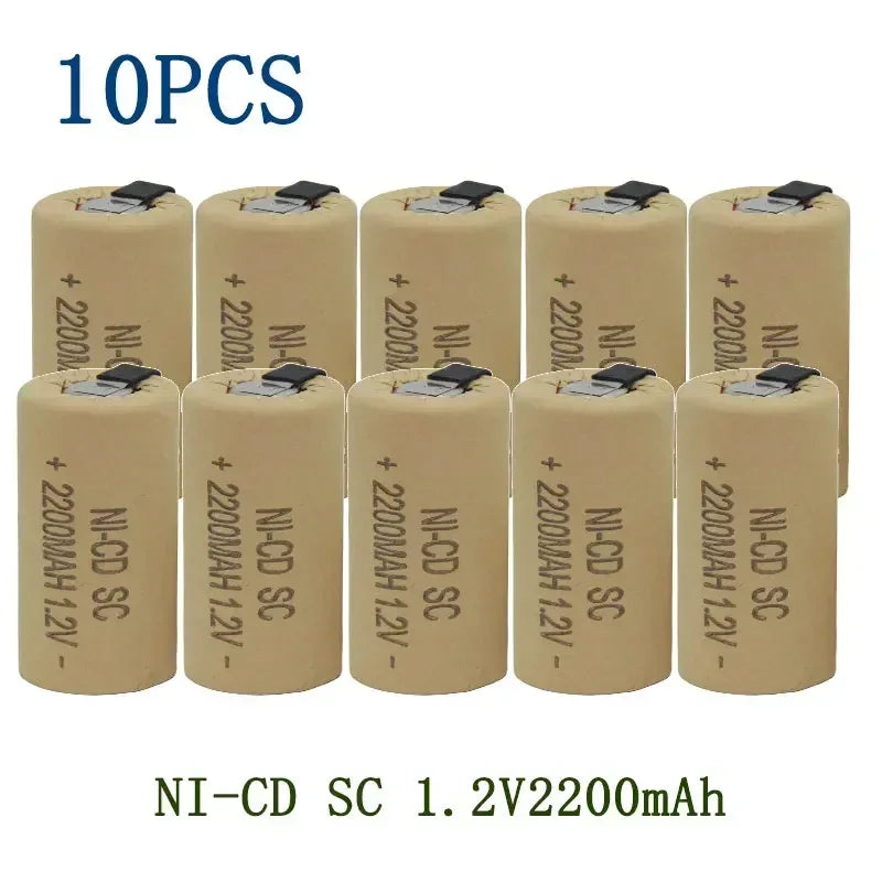 Hot Seller 1.2V 2200mAh/2800mAh Nickel-Cadmium Rechargeable Battery Suitable for Use as a Replacement Battery in Multiple Power