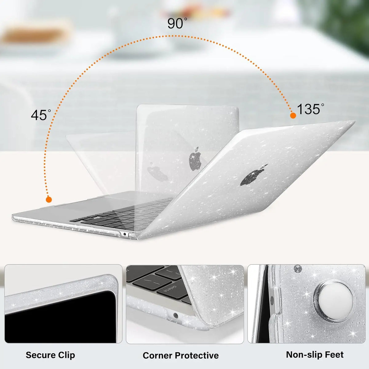 MOSISO for MacBook Air 13.6 Case M4 A3240 M3 A3113 M2 A2681 