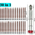 30 in 1 Magnetic Precision Screwdriver Set S2 Steel Bits Pho