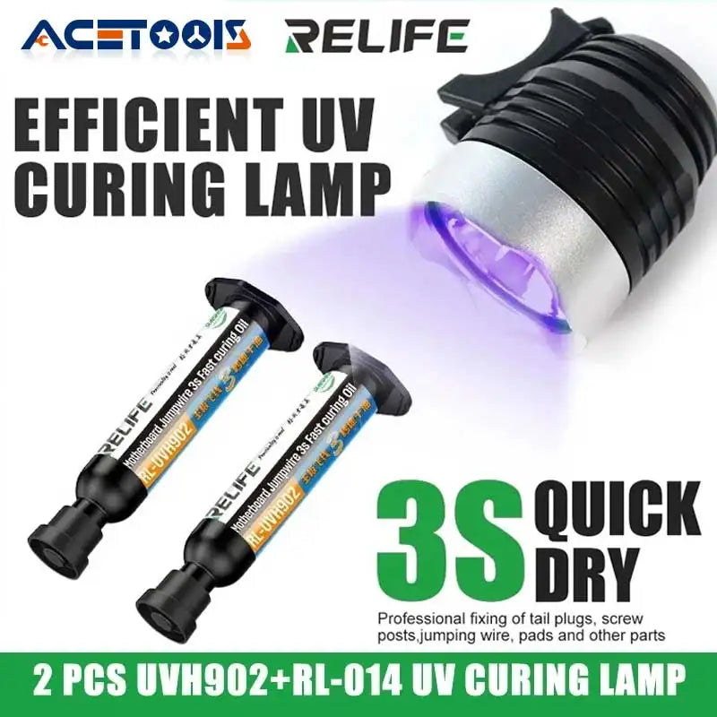 2PCS RELIFE RL-UVH902 10ML UV 3S Quick-drying Solder Mask In