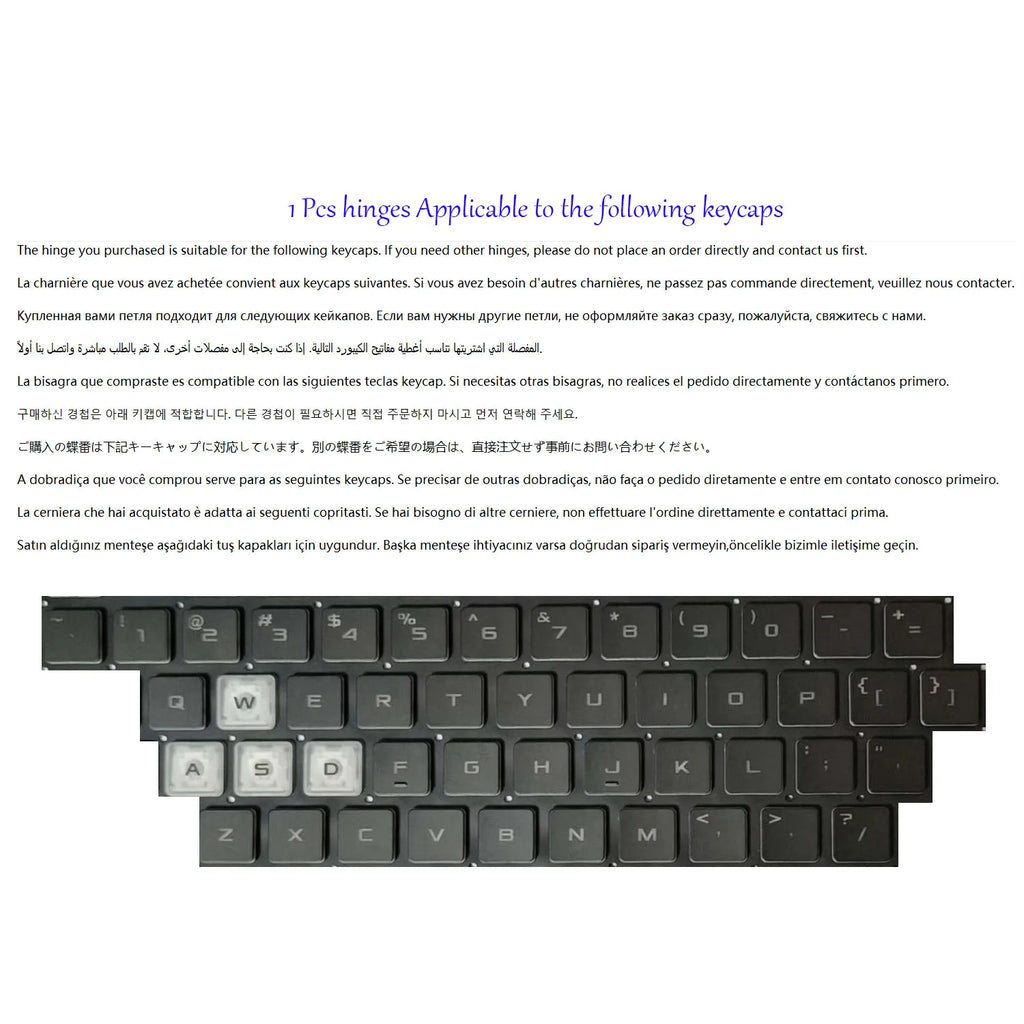 Single Keyboard Key hinge Rubber For Asus TUF Gaming A15 F15