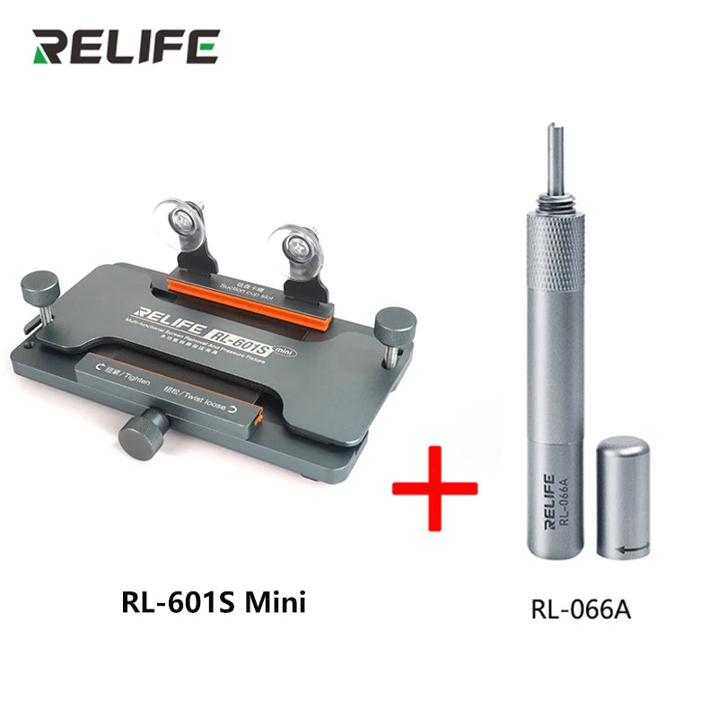 RELIFE RL-601S MINI 3 in 1 Multi-function Dismantling Screen and Pressure Holding Fixture Removal Mobile Phone Back